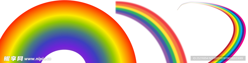 彩虹png免扣高清素材