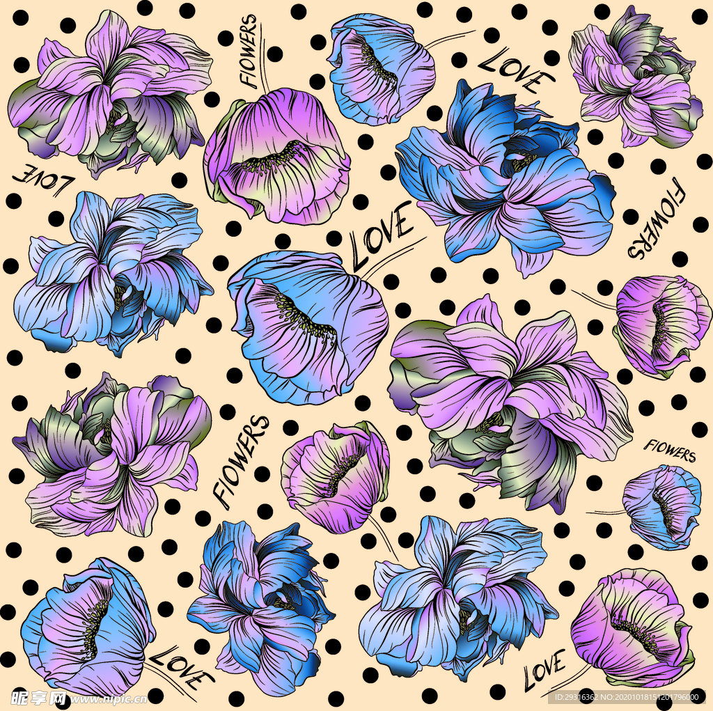 大牌 玫瑰花 小碎花 数码印花