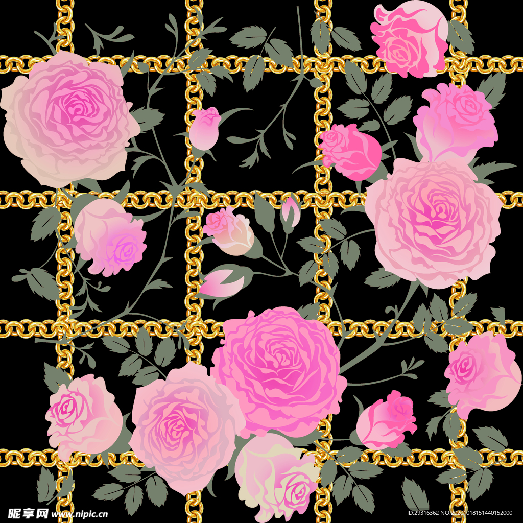 大牌 玫瑰花 小碎花 数码印花