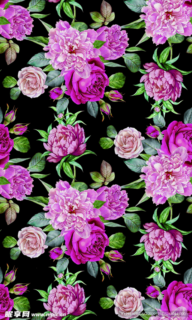 大牌 玫瑰花 小碎花 数码印花