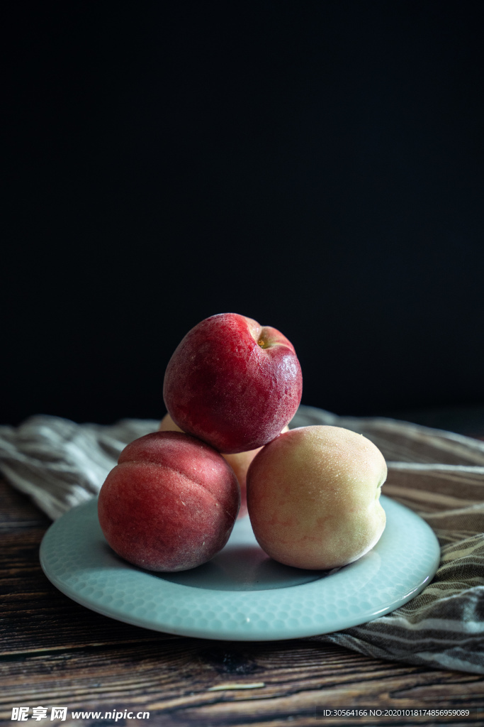 油桃水果果实背景海报素材