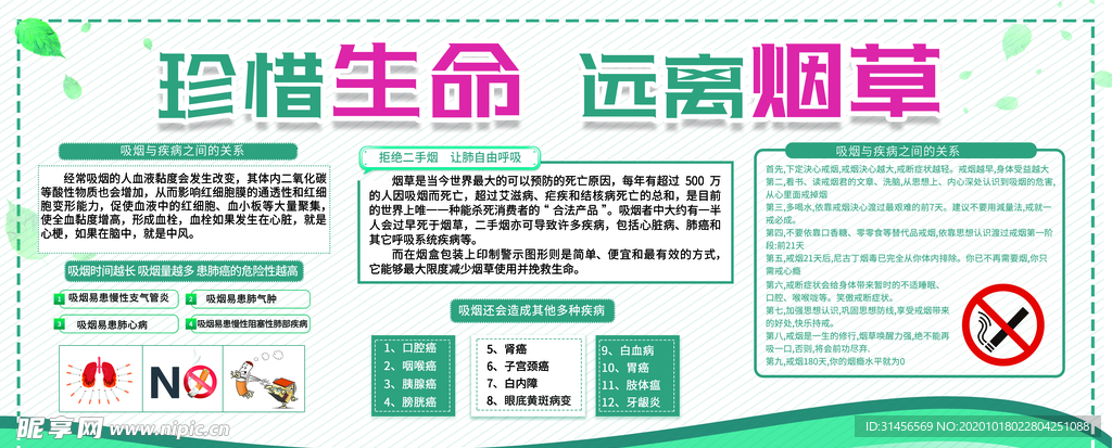 珍惜生命远离烟草