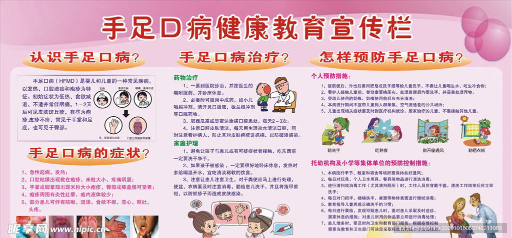 手足口病健康宣传栏