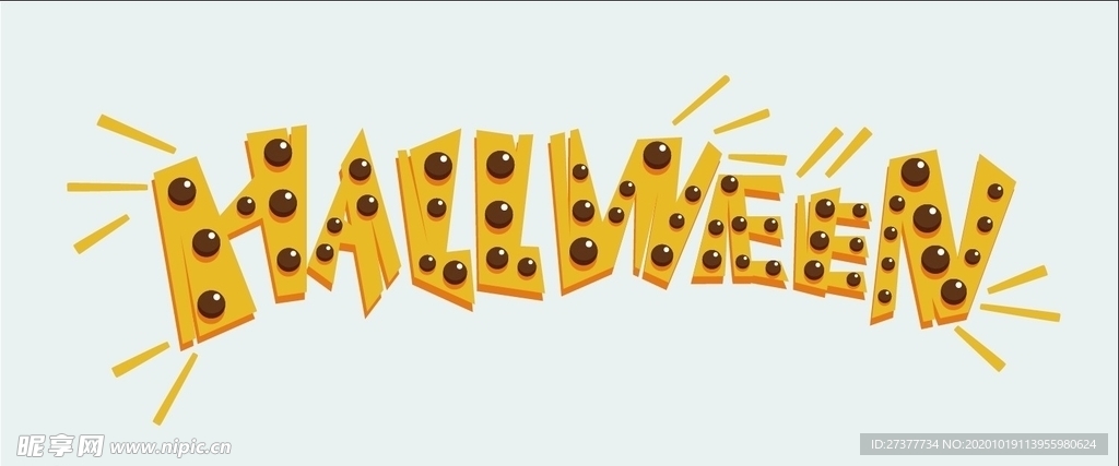 万圣节创意字体