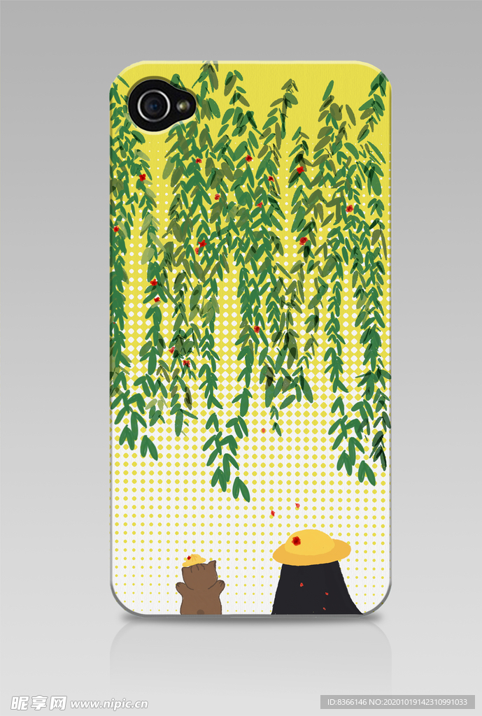 手机壳涂鸦手绘插画