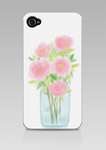 手机壳插画手绘鲜花