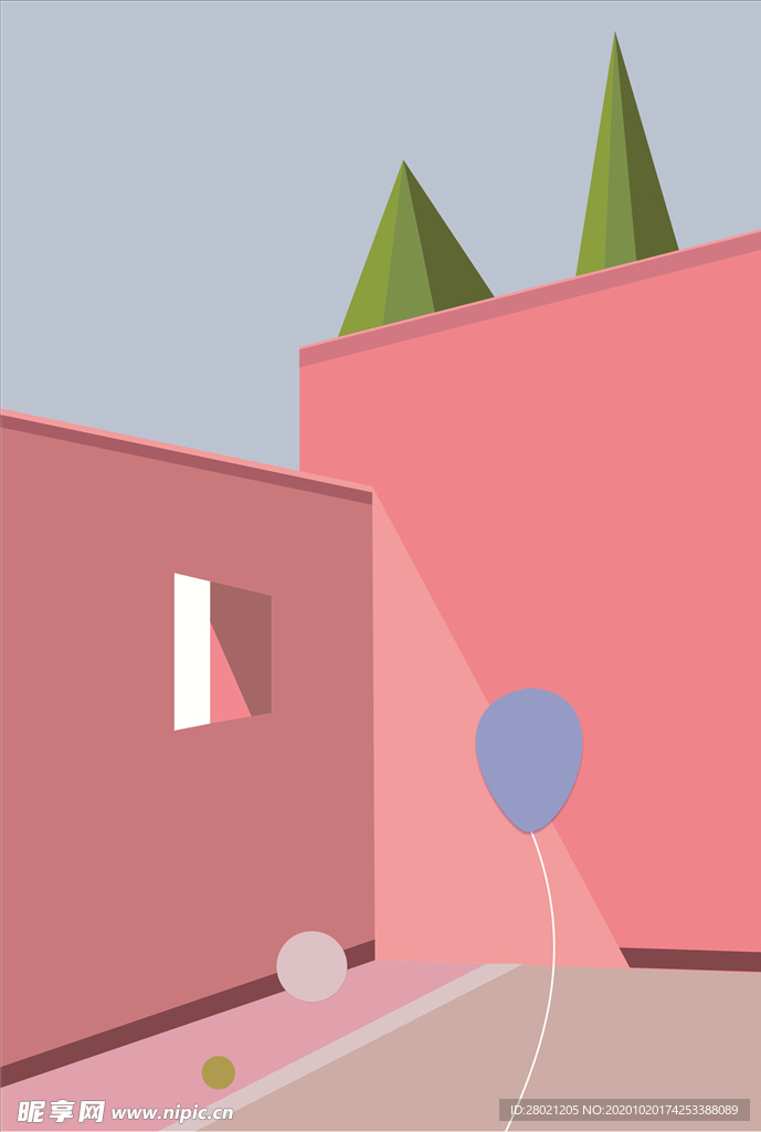 插画 清新 梦幻