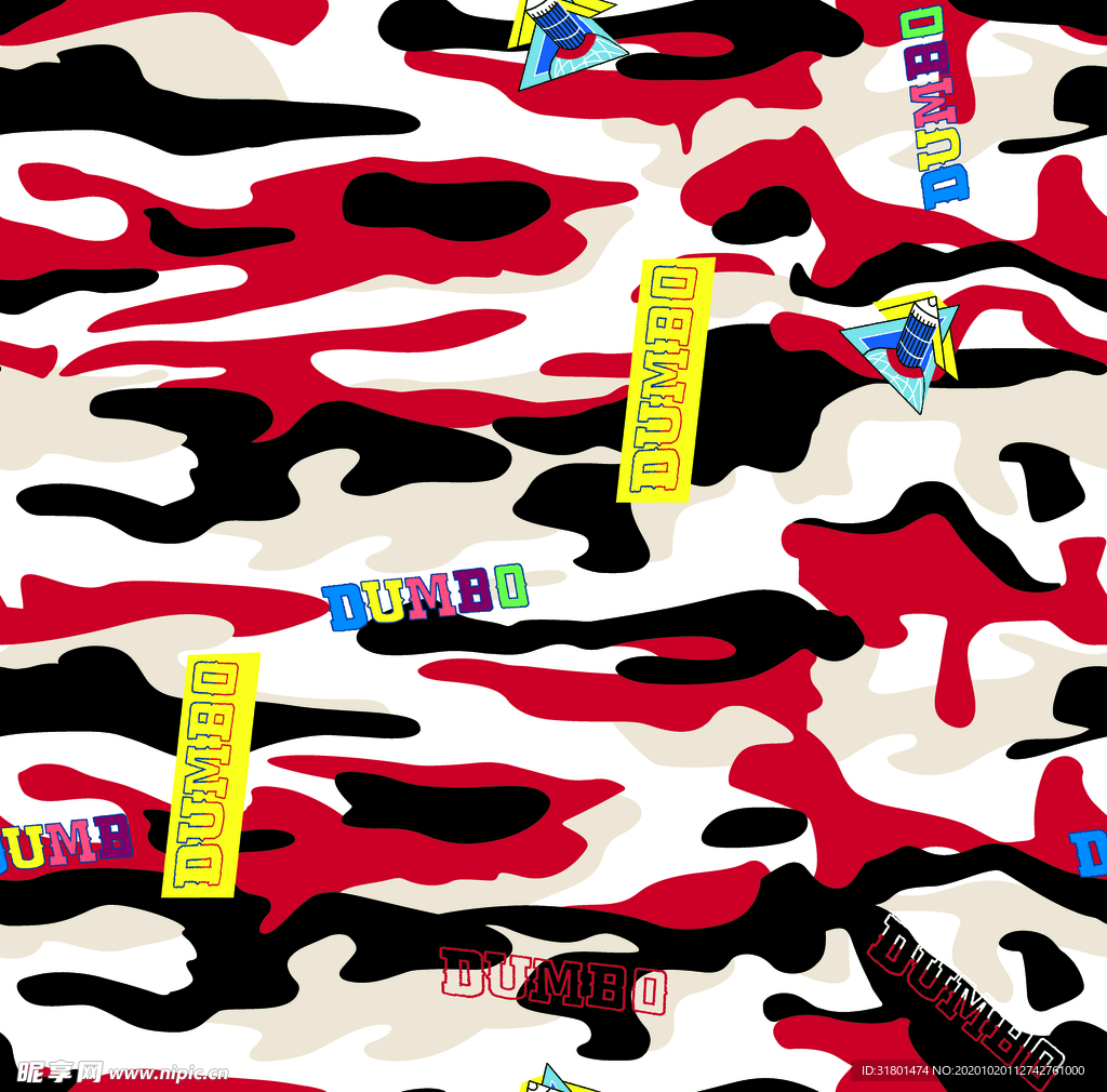 数码印花大牌卡通字母女装