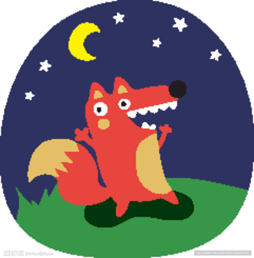 可爱卡通狐狸