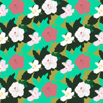 国风插画百花图色彩鲜明