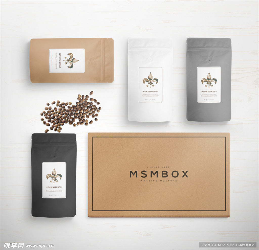 咖啡自封包装样机