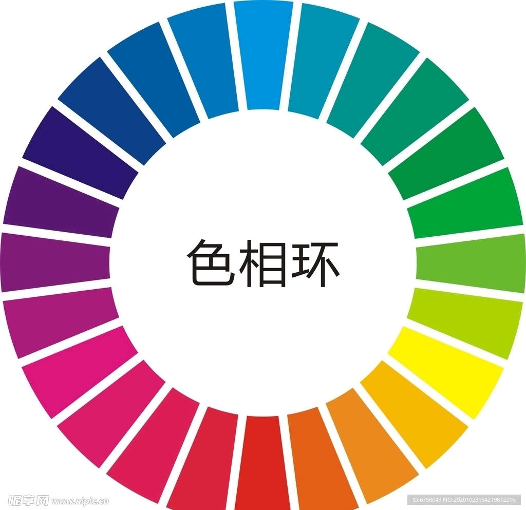24色相环