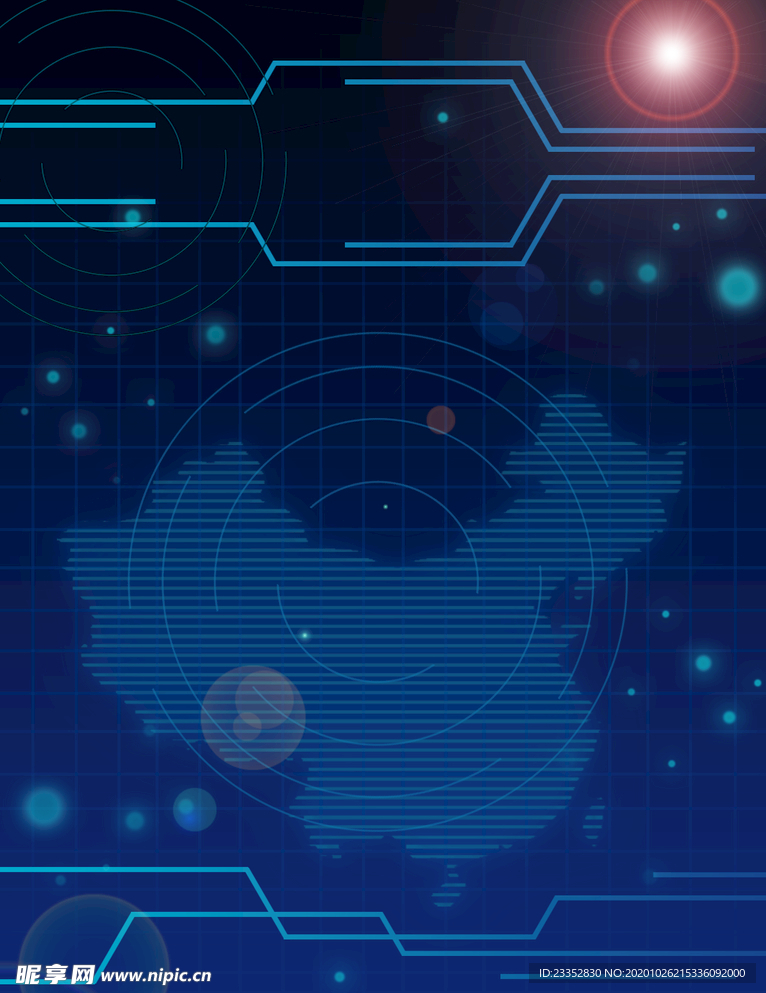 科技感背景 光点