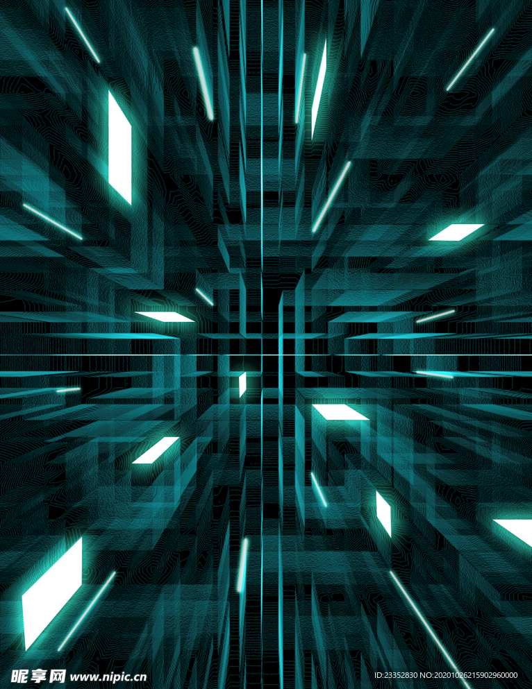 科技感线条光片背景