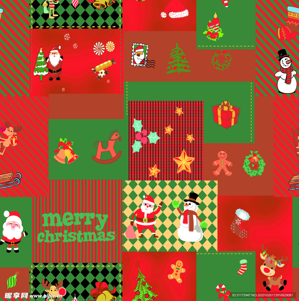 大牌 几何 雪人 圣诞节