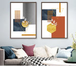 现代抽象色块创意艺术装饰画