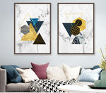 现代抽象几何轻奢装饰画