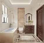 法式大理石卫生间效果图