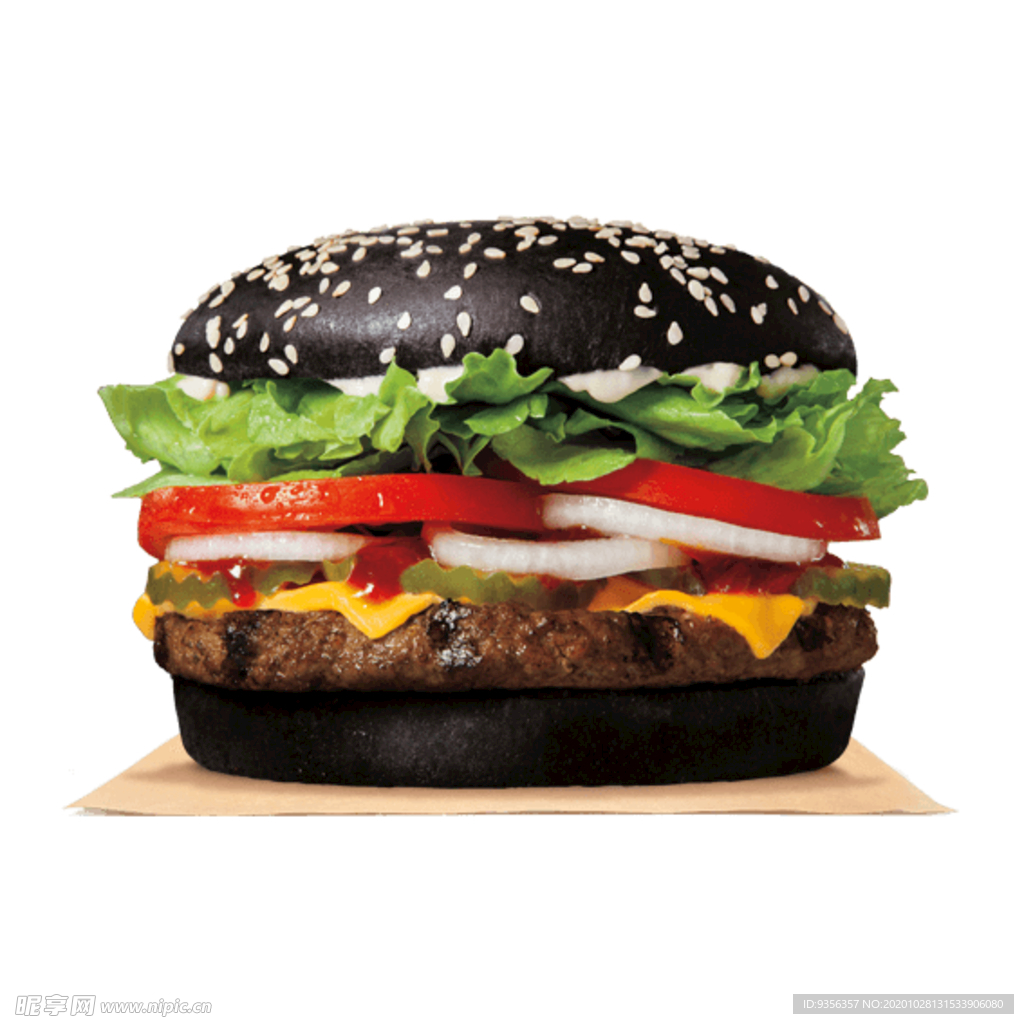 黑色汉堡