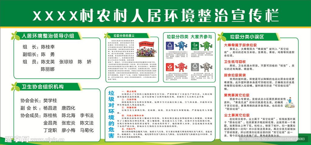 人居环境整治宣传栏