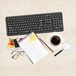 矢量桌面 卡通桌面 扁平化桌面