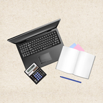 矢量桌面 卡通桌面 扁平化桌面