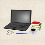 矢量桌面 卡通桌面 扁平化桌面