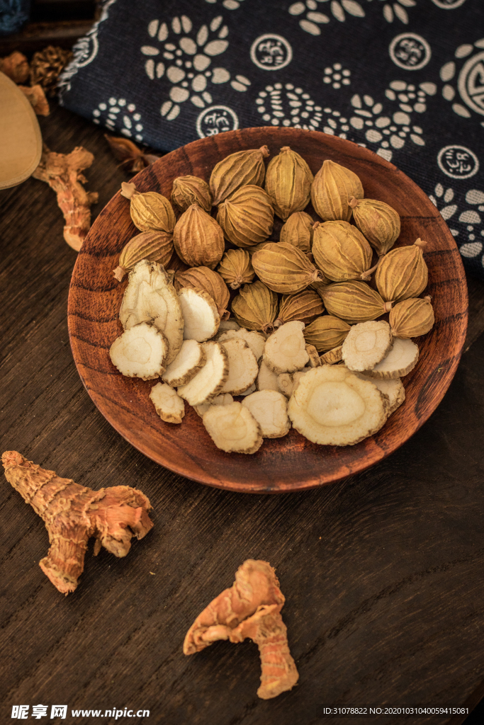 中医药材摄影图