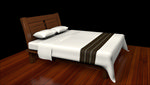 双人床模型
