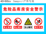 危险品库房安全警示
