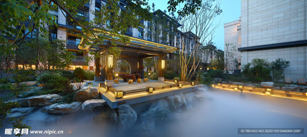 地产新中式洋房实拍图