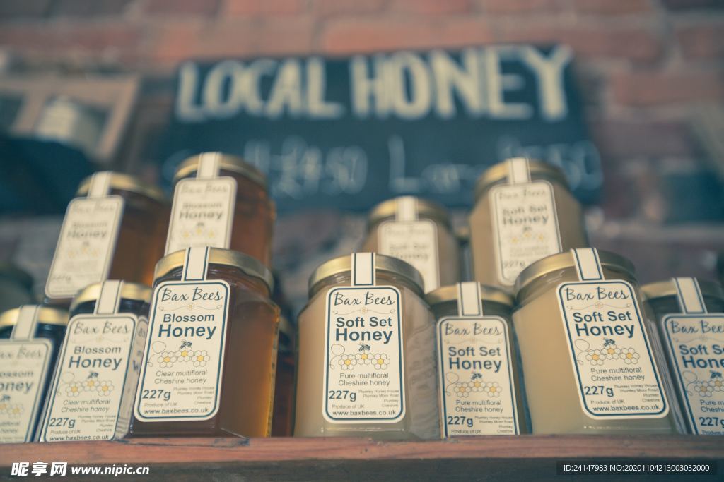 香甜营养的蜂蜜图片