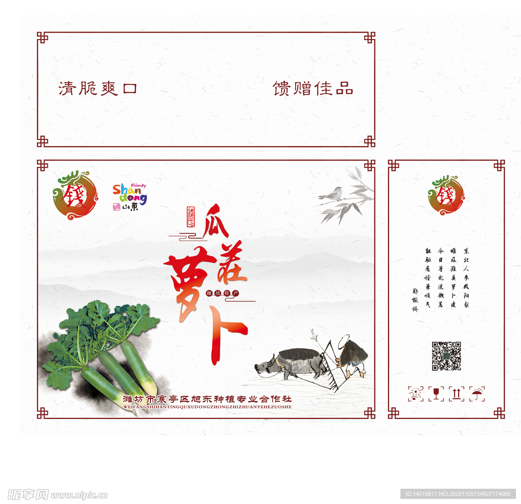 瓜茬萝卜潍县萝卜礼盒