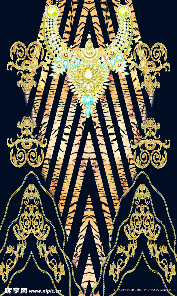 大牌 数码 印花 巴宝莉 链条