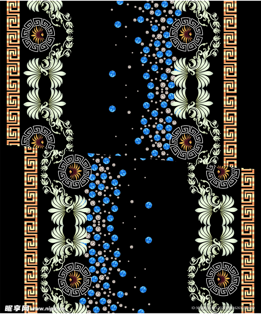 大牌 数码 印花 巴宝莉 链条