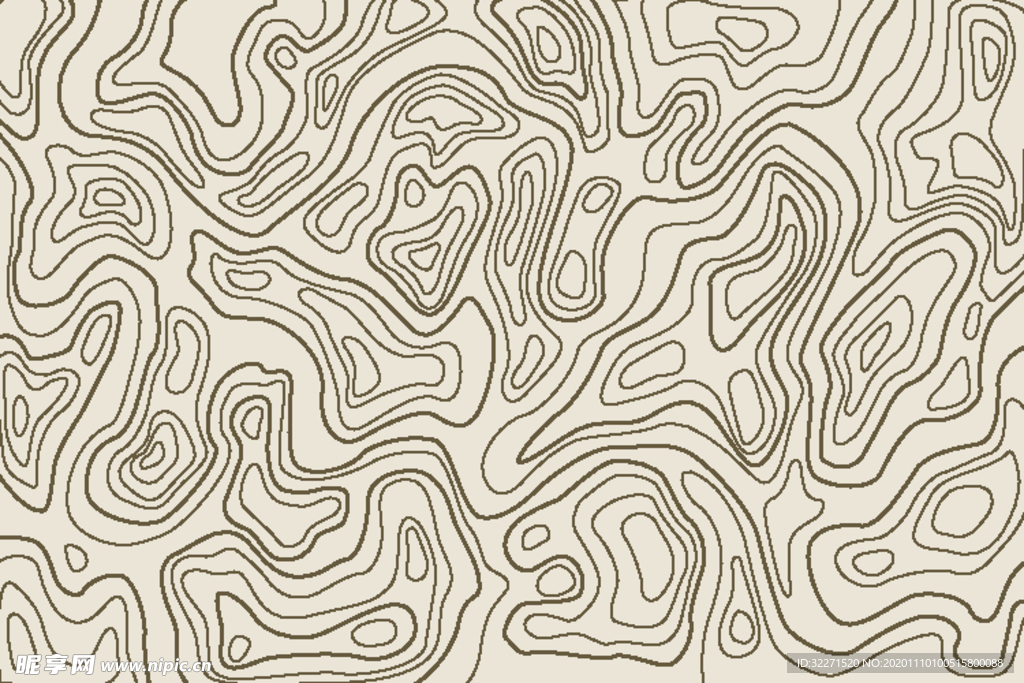 北欧风格流动线条