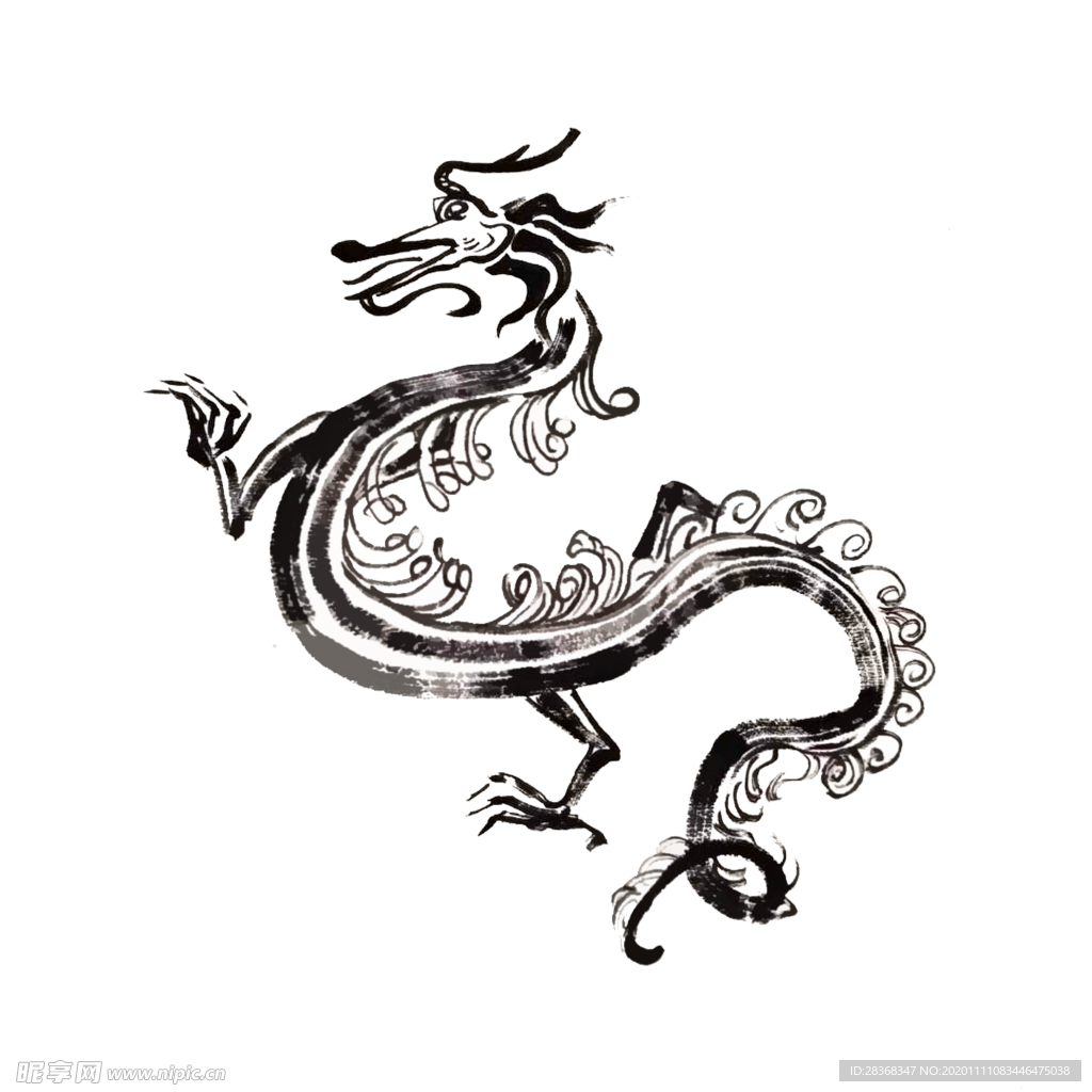 水墨龙