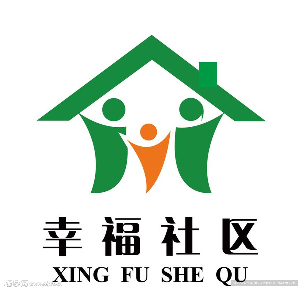 幸福社区标志LOGO