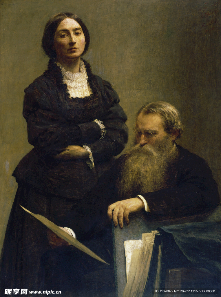 欧式古典人物油画