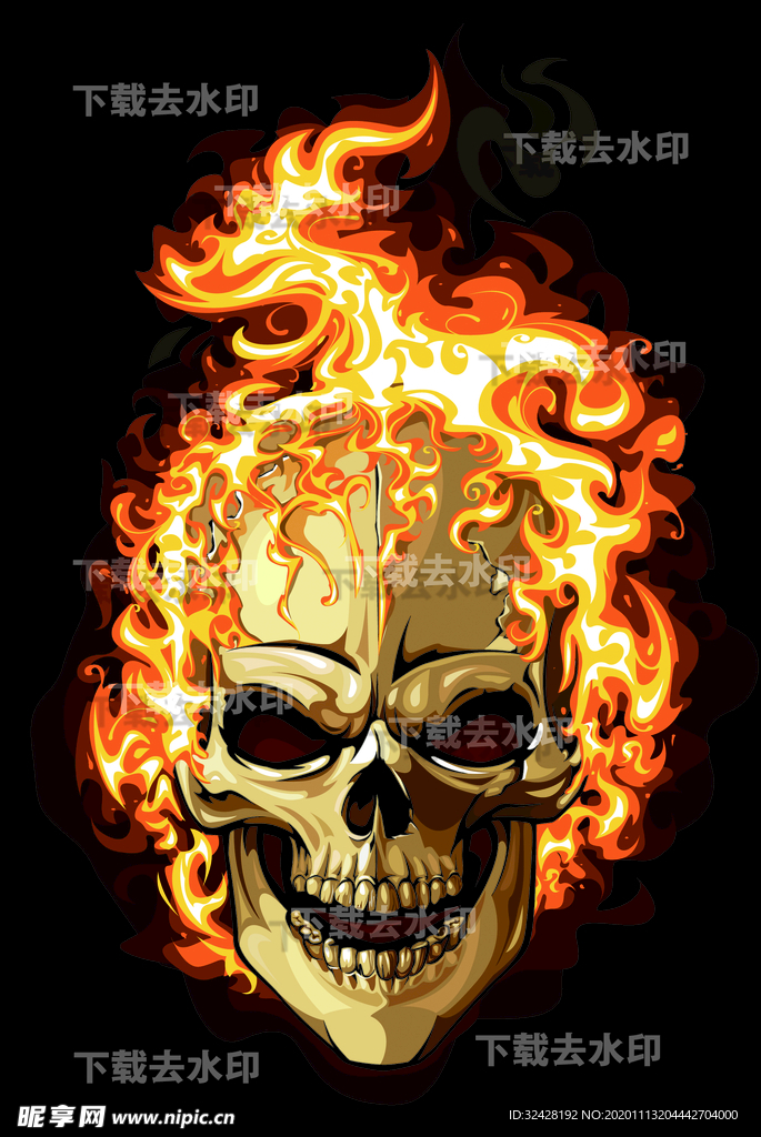 火焰 骷髅头