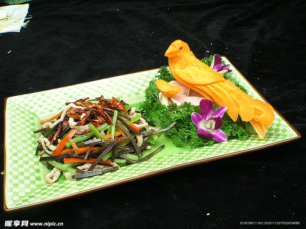 家常菜黑芥肉丝