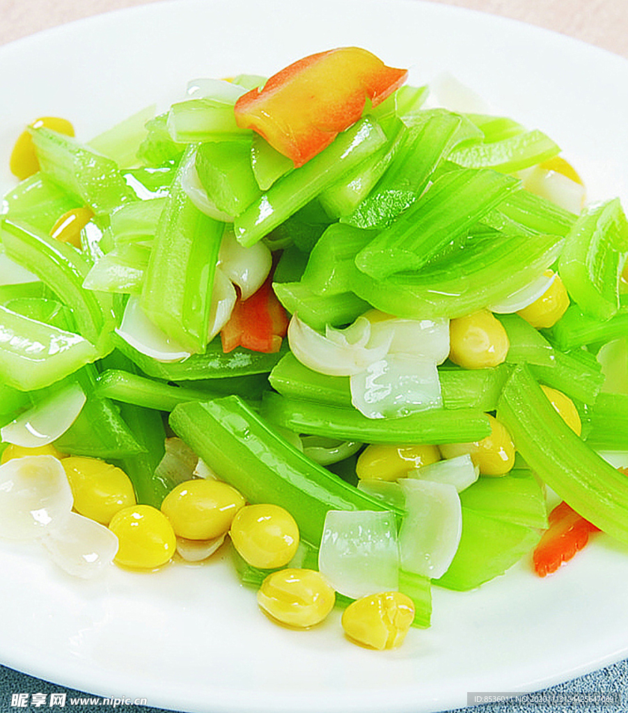 豫菜百合西芹炒银杏