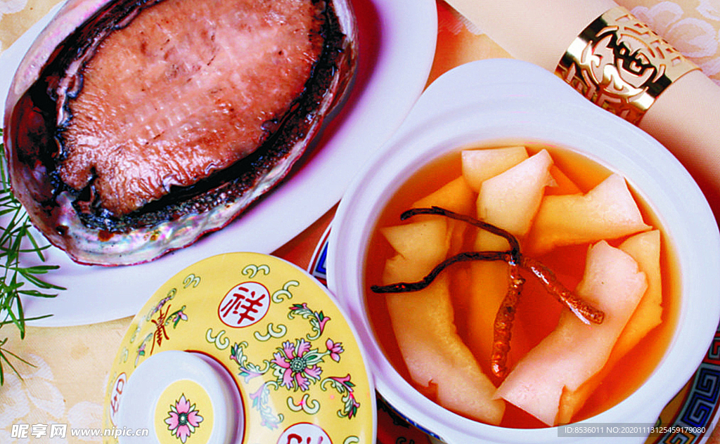 豫菜虫草炖澳洲鲜鲍