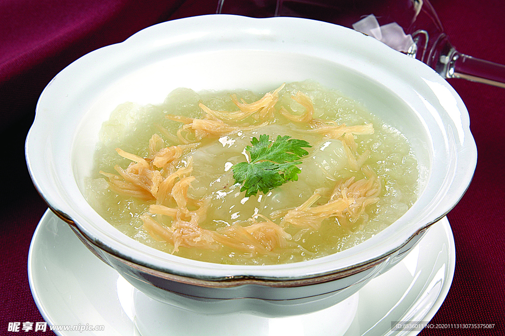 豫菜冬茸烩雪蛤