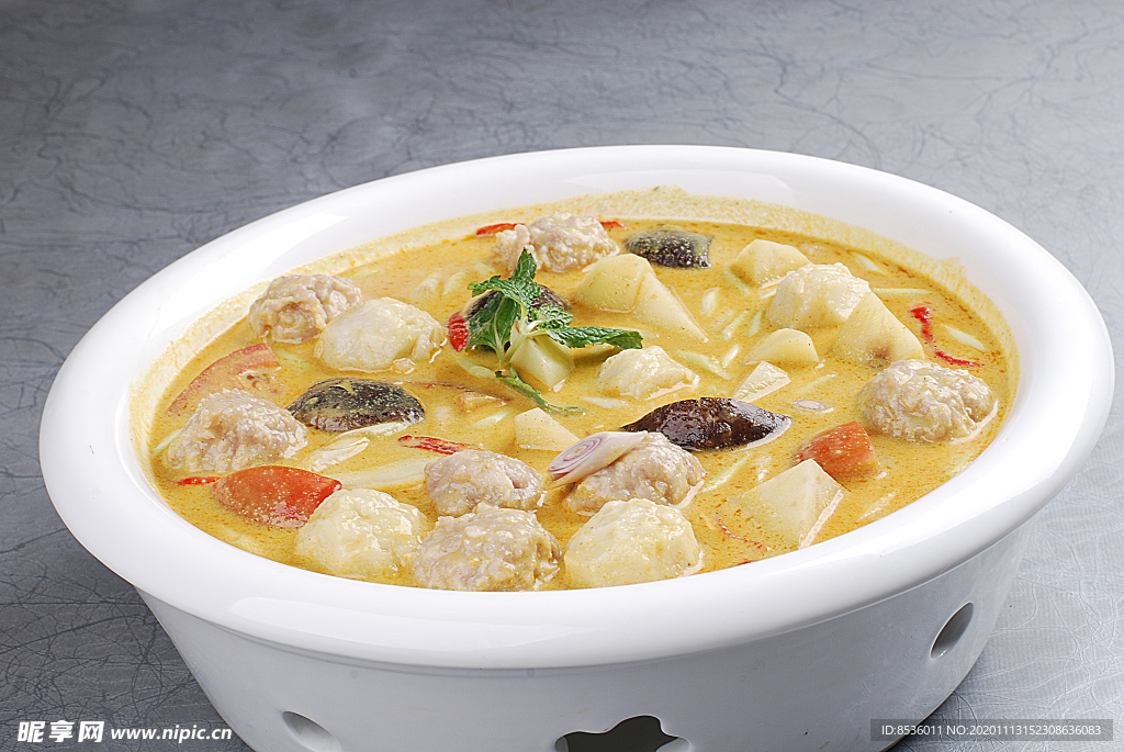 豫菜咖喱烩肉丸鱼滑