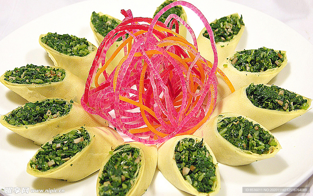 豫菜素卷马兰头