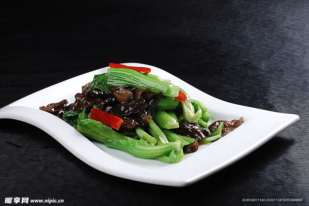 豫菜野生木耳炒菜远