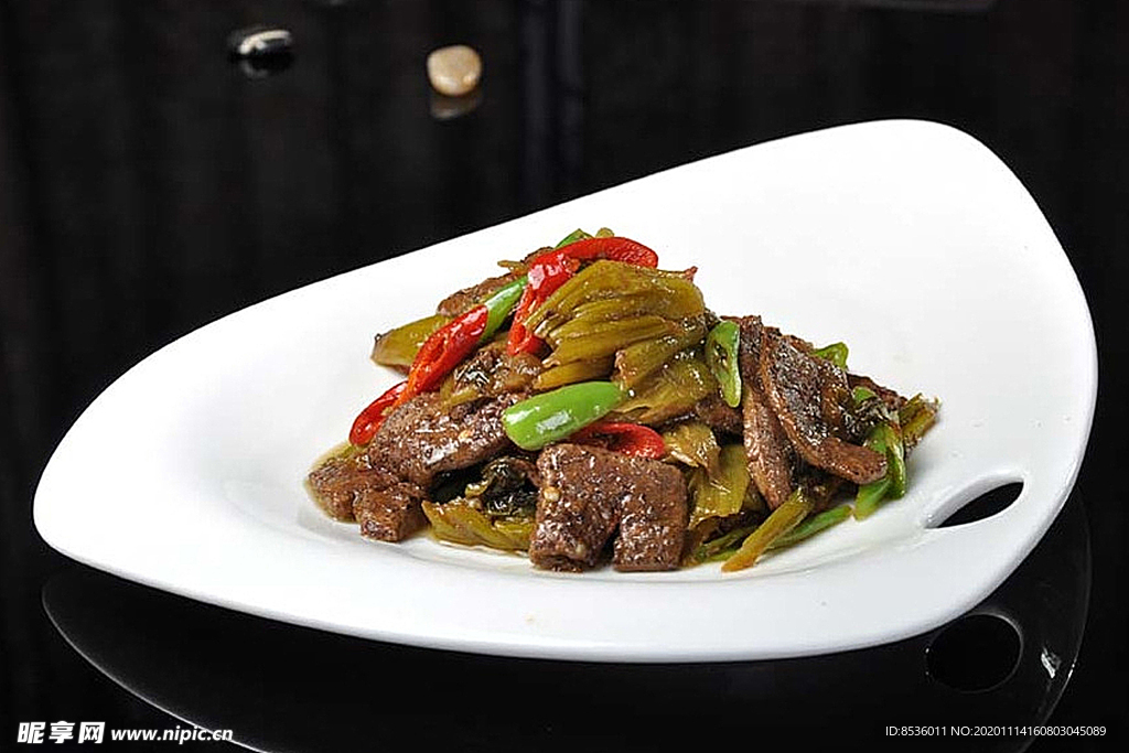 北京菜酸菜炒猪肝