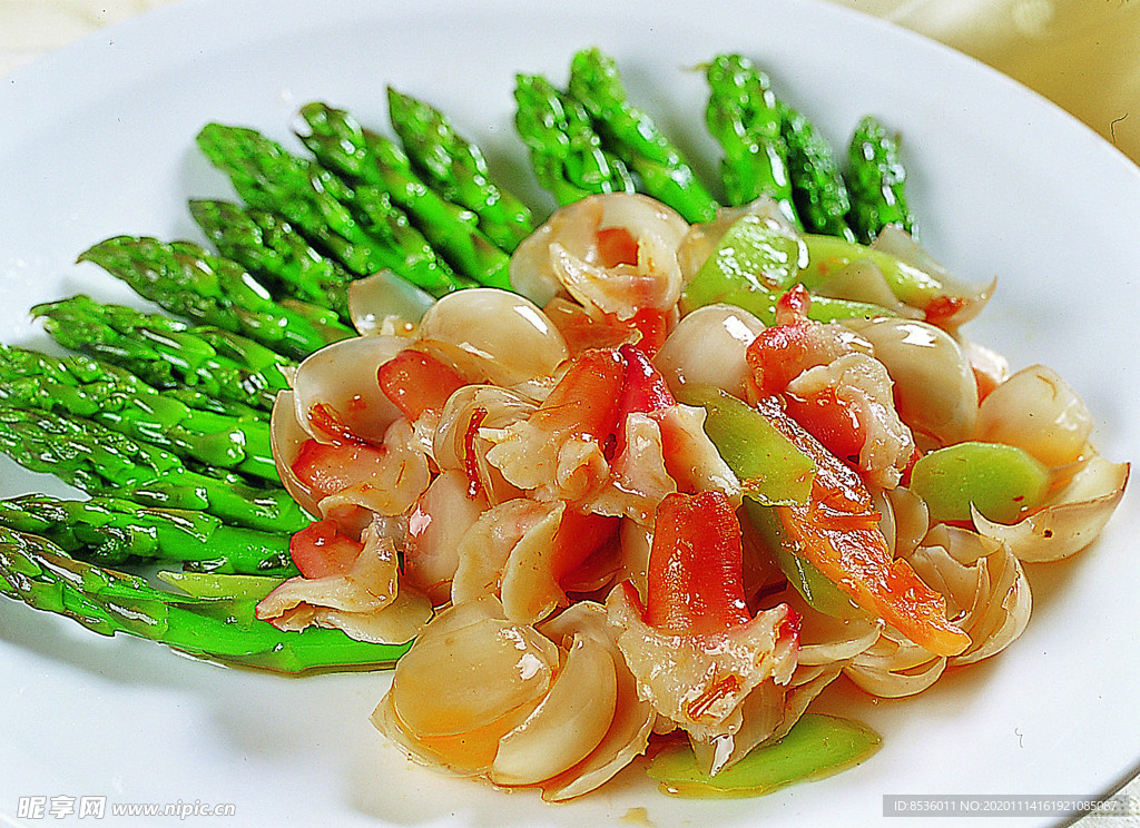 川菜湘菜灵芝百合炒裙边