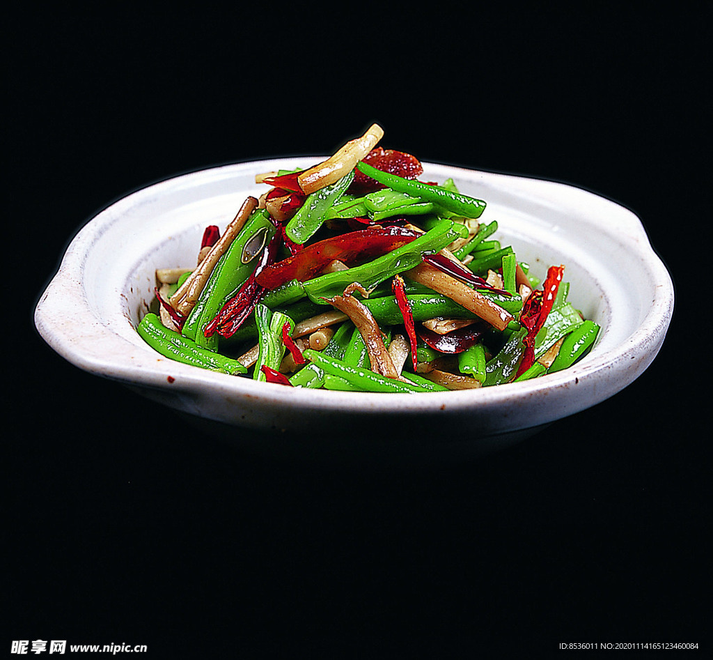 川菜湘菜茶菇焗豆角